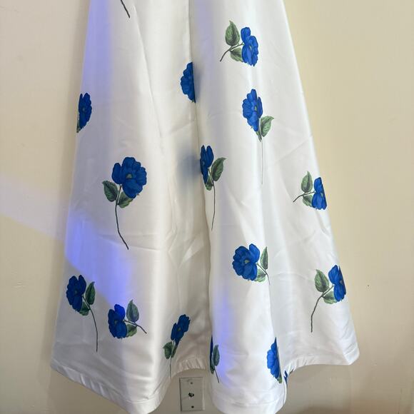 NEW  Aston Studio Audrey Strapless Floral Taffeta Maxi Dress Size S - Picture 8 of 11